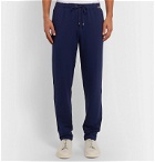 Zimmerli - Slim-Fit Fleece-Back Stretch-Jersey Sweatpants - Blue