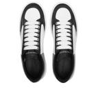 Alexander McQueen Men's Two Tone Oversized Sneakers in White/Black