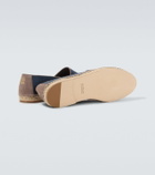 Brunello Cucinelli Suede-trimmed canvas espadrilles
