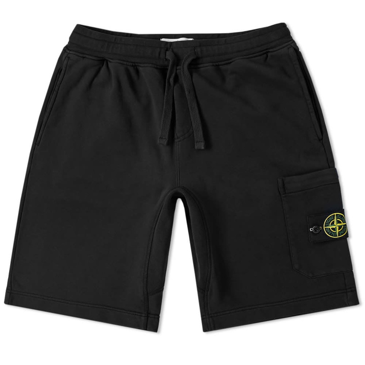 Photo: Stone Island Garment Dyed Sweat Short Black