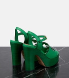 Gucci GG leather platform sandals