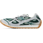 Bottega Veneta Green & Silver Orbit Sneakers