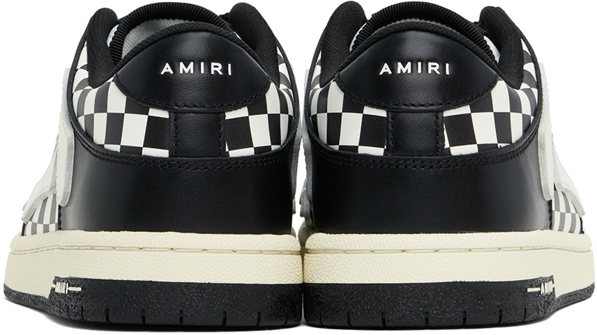AMIRI Black & White Checkered Skel Top Low Sneakers Amiri AMIRI Black & White Checkered Skel Top Low Sneakers Amiri