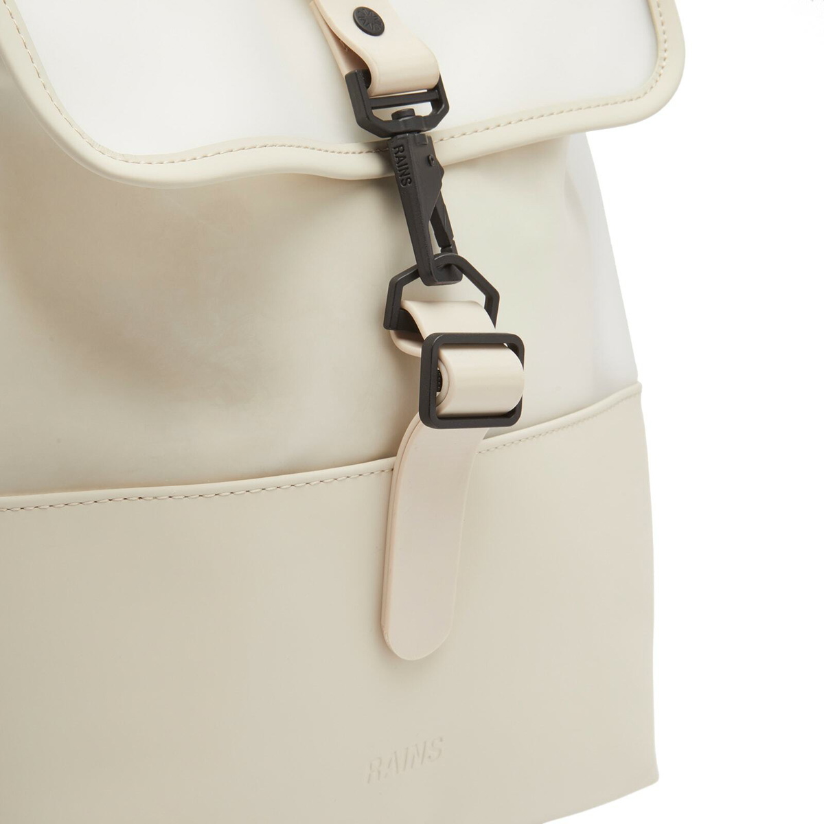 Rains Women's Split Bucket Backpack in Whisper 