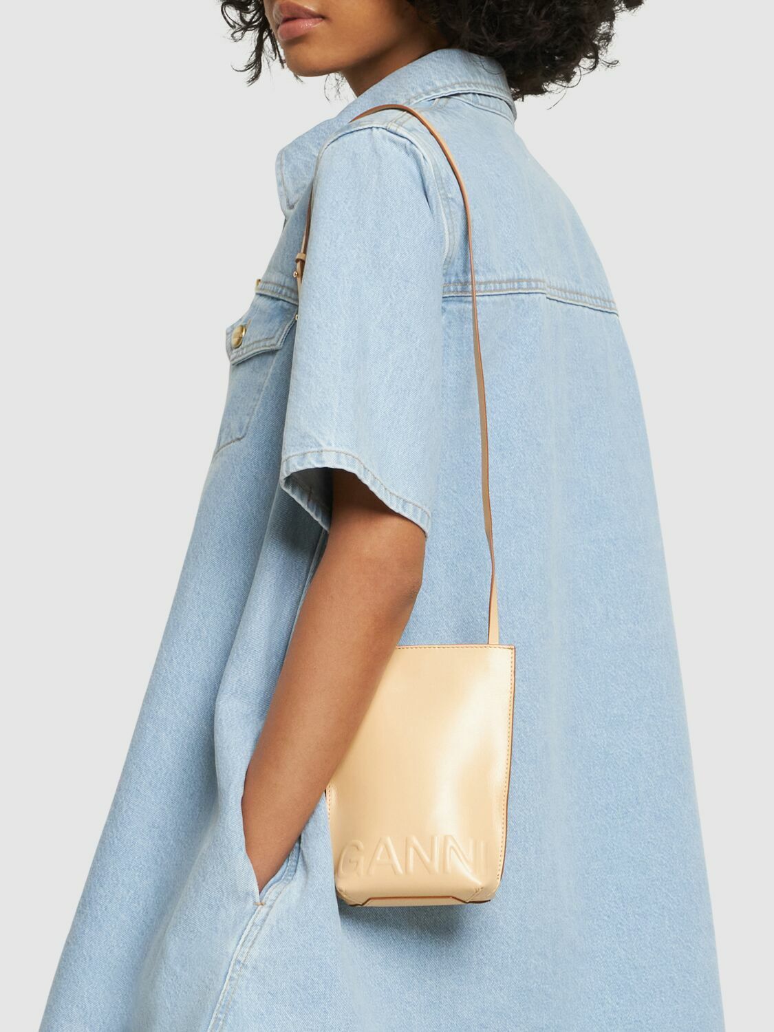 【GANNI】SMALL BANNER CROSSBODY BAG GANNI - Small Banner Crossbody Bag GANNI