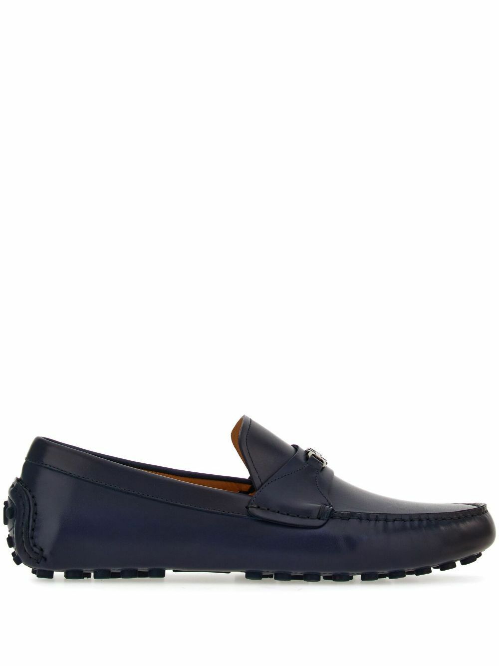Ferragamo Blue Gancini Leather Loafers Salvatore Ferragamo display picture 1