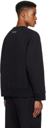 Marine Serre Black Moon Logo Fleece Raglan Sweatshirt