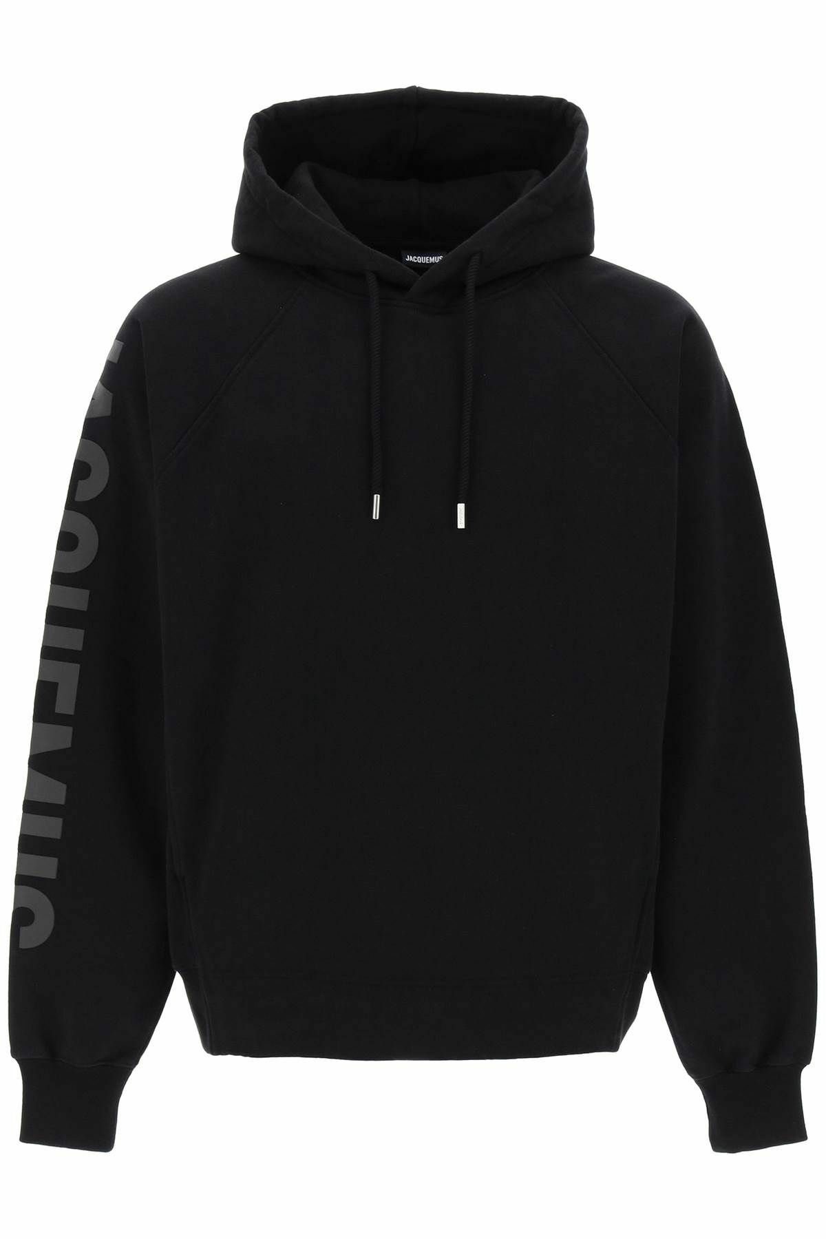JACQUEMUS le hoodie typo hoodie Black Jacquemus