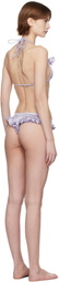 Isa Boulder Purple Papillon & Shy Thong Bikini