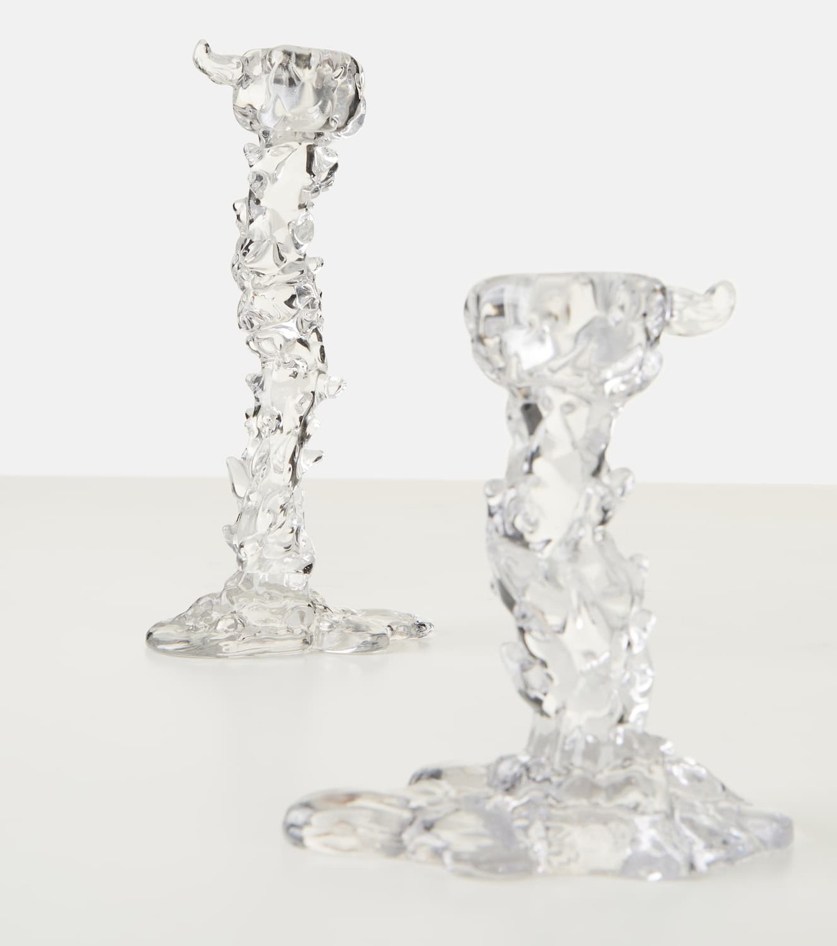 Polspotten Drip Large glass candle holder by Pascal Smelik