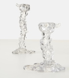 Polspotten Drip Large glass candle holder by Pascal Smelik