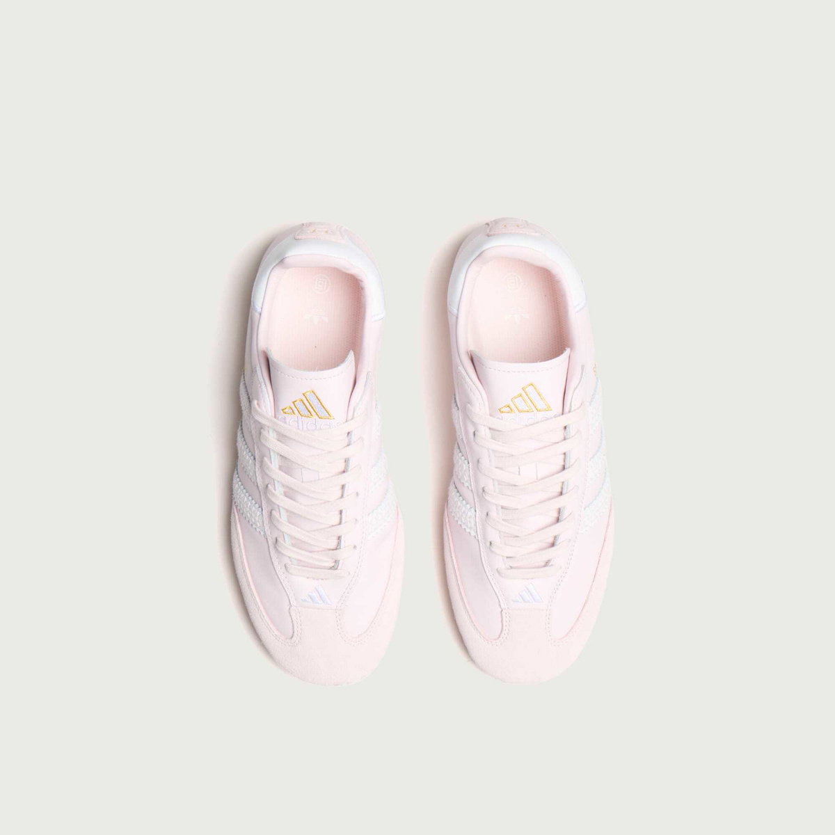 Adidas Men's x CLOT Samba Espadrille Sneaker in Pearl Amethyst/White/Pearl Amethyst