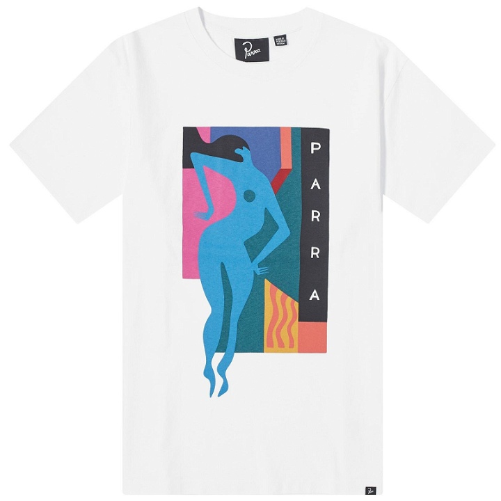 Photo: By Parra Men's Beached & Blank T-Shirt in White