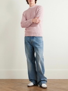 Noah - Cotton-Blend Bouclé Sweater - Pink