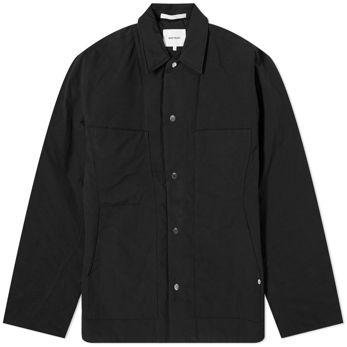 Photo: Norse Projects Men's Pelle Waxed Nylon Insulated Jacket in Black