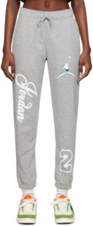Nike Jordan Gray Printed Lounge Pants