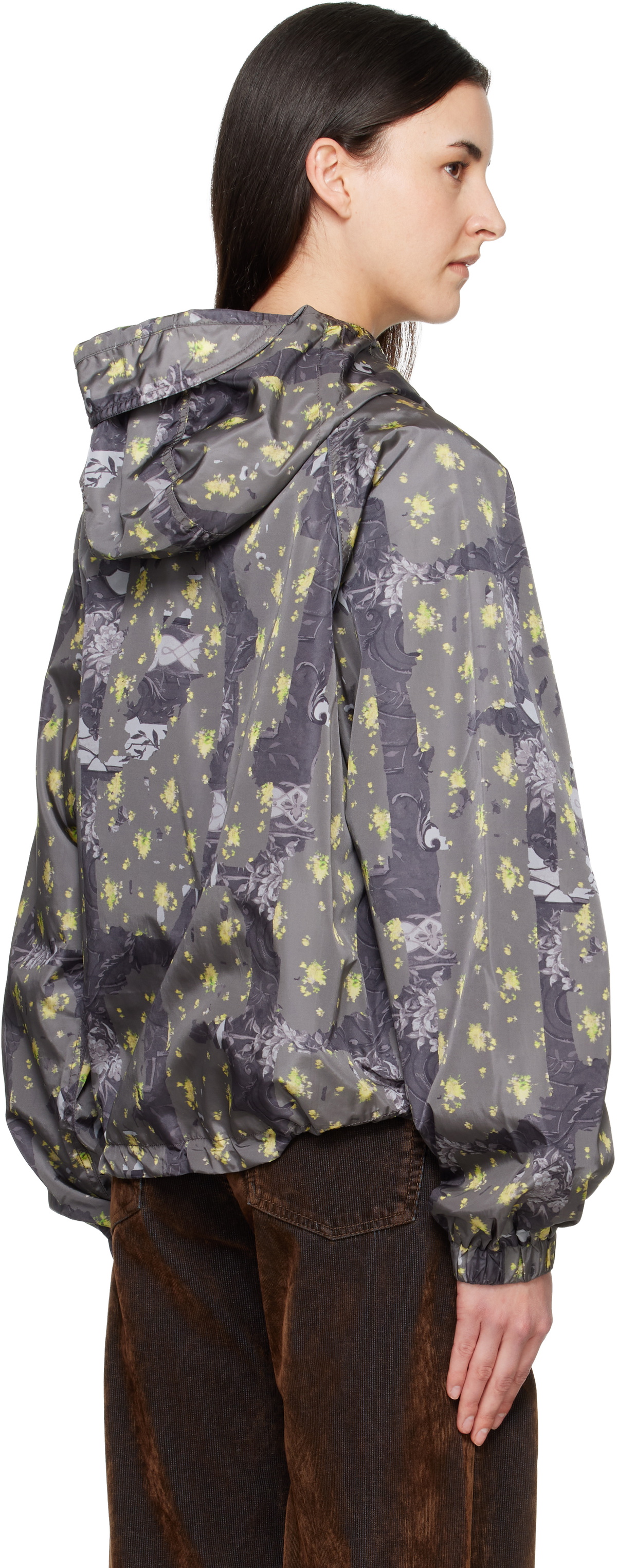 GANNI Gray Flowers Jacket