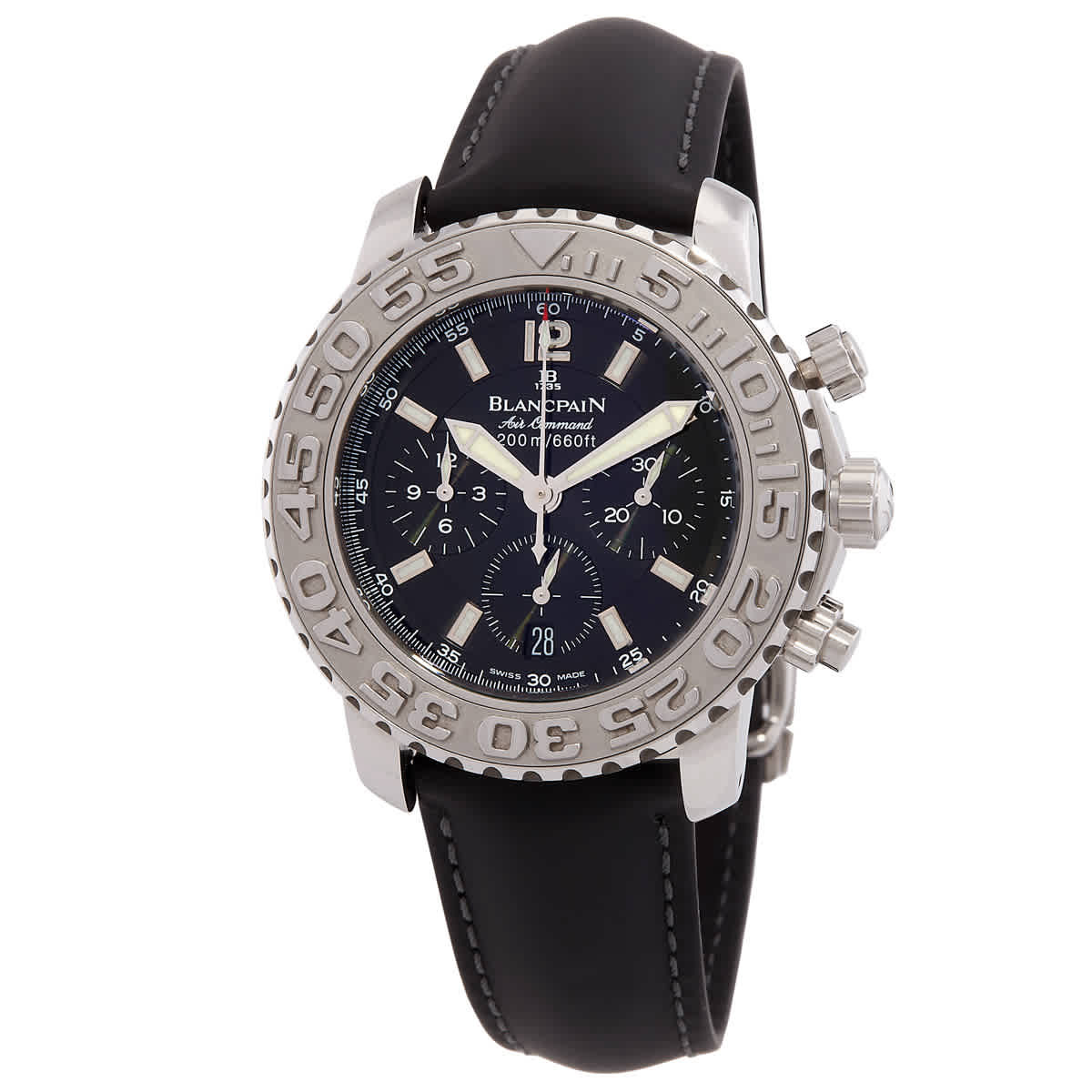 Blancpain Air Command Chronograph Automatic Black Dial Mens Watch 2285F-1130-64B