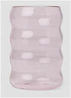 Jumbo Ripple Glass in Pink