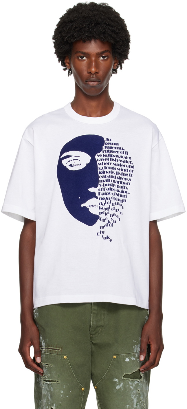 kolor White Flocked T-Shirt