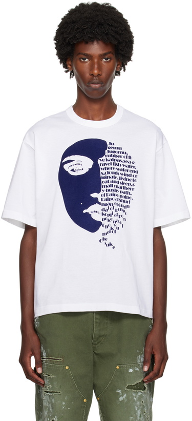 Photo: kolor White Flocked T-Shirt