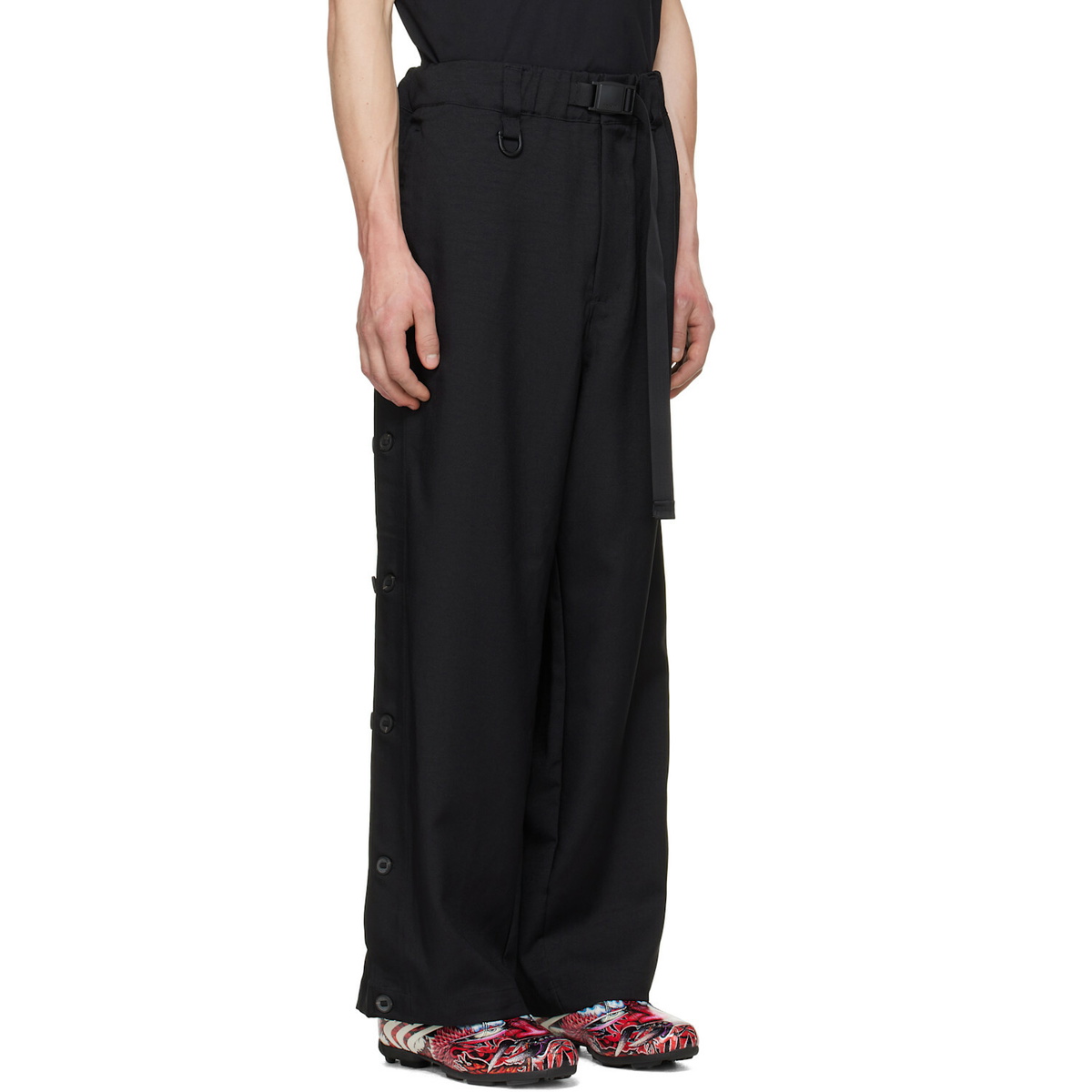 Y-3 Black Sport Uniform Adaptive 3-Stripes Trousers
