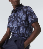 Etro Printed cotton piqué polo shirt