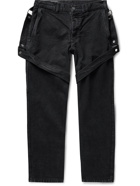 Enfants Riches Déprimés - Straight-Leg Embellished Cotton-Canvas Trousers - Gray