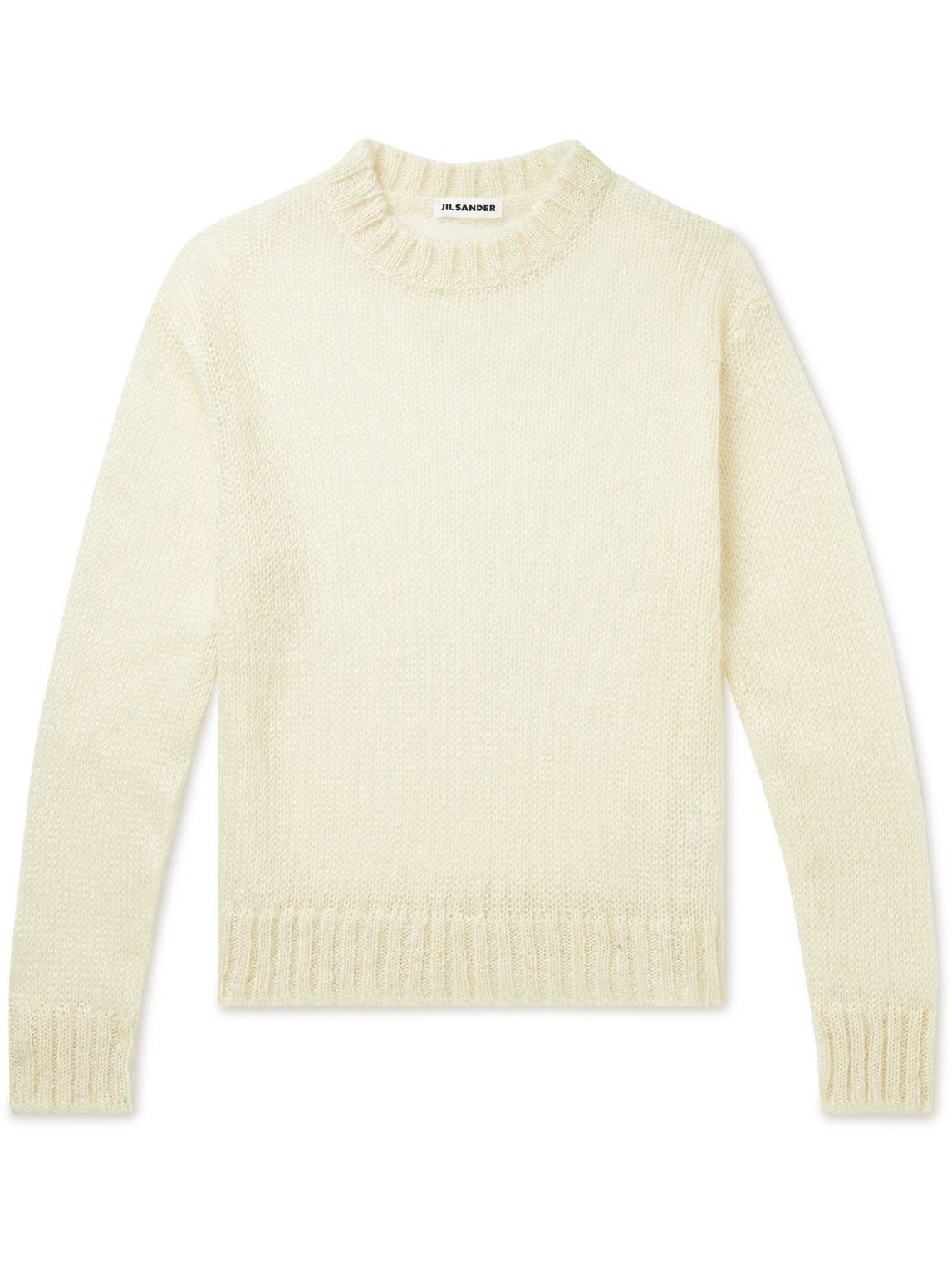 Jil Sander - Mohair and Silk-Blend Sweater with T-Shirt - Neutrals