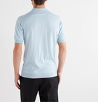 John Smedley - Adrian Slim-Fit Sea Island Cotton Polo Shirt - Blue