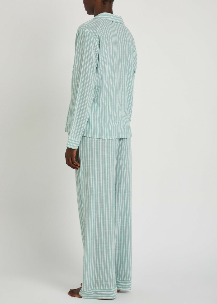 Eberjey Nautico Woven Pyjama set Green