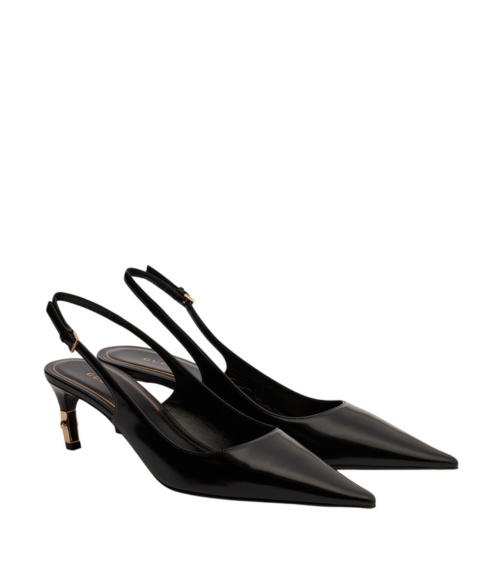Photo: Gucci Eva leather slingback pumps