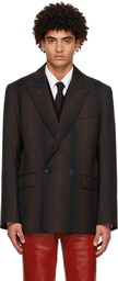 Ernest W. Baker Brown Gradient Blazer