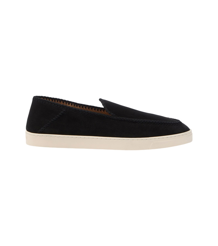 Photo: Giorgio Armani Galleria 3 suede slip-on shoes