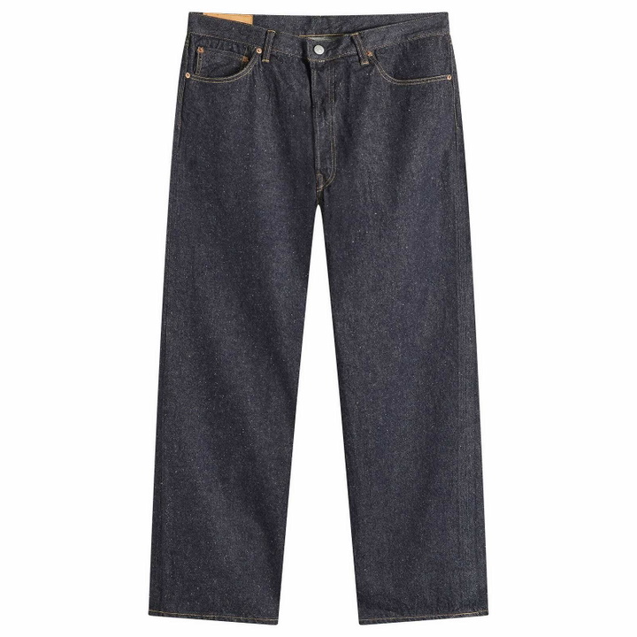 Photo: Kaptain Sunshine Men's Indigo Straight Denim Jeans in Indigo One Wash