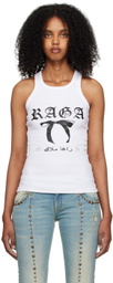 Raga Malak White Bow Tank Top