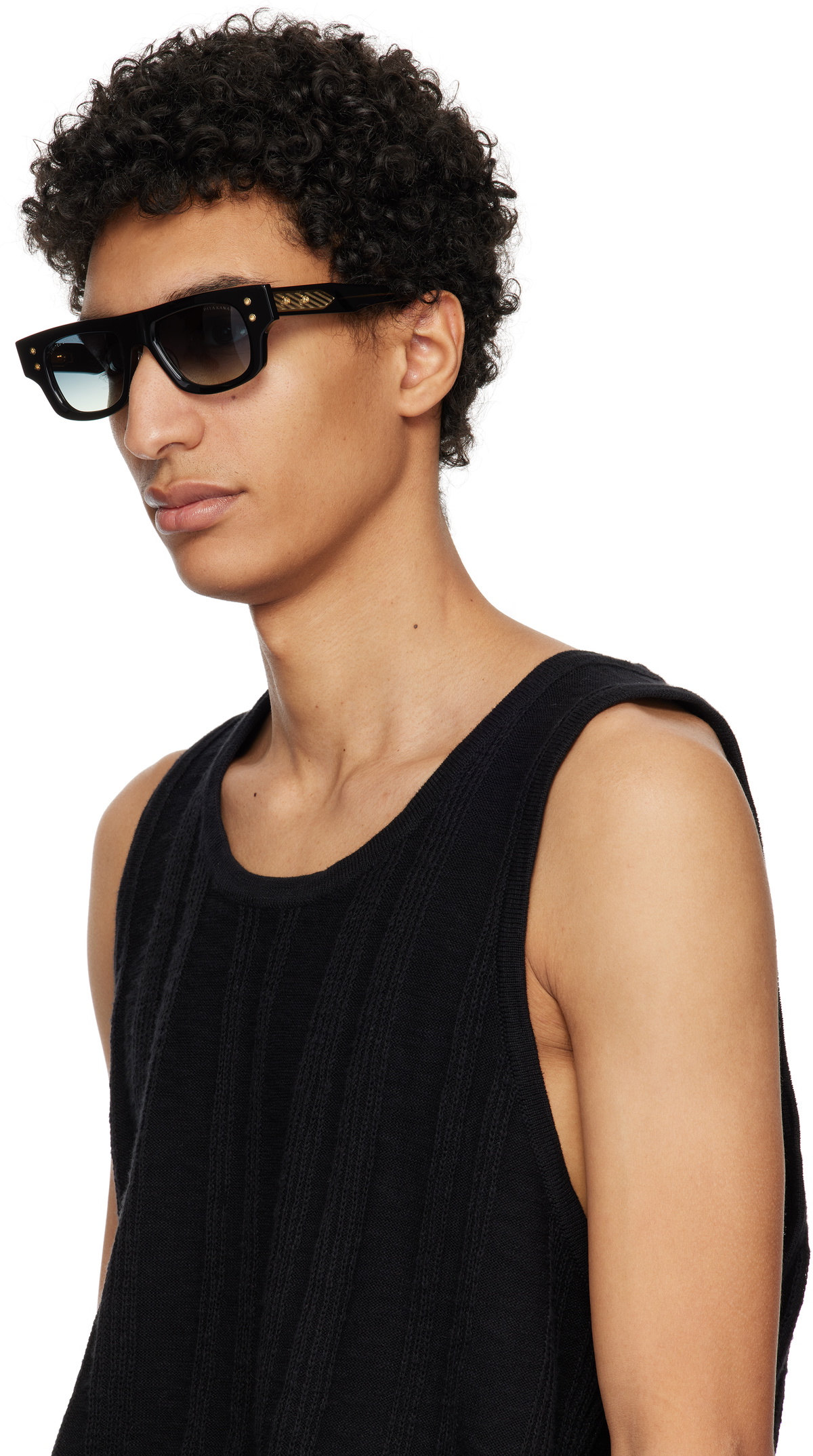 DITA Black Oversized Statement Sunglasses Women main image 4