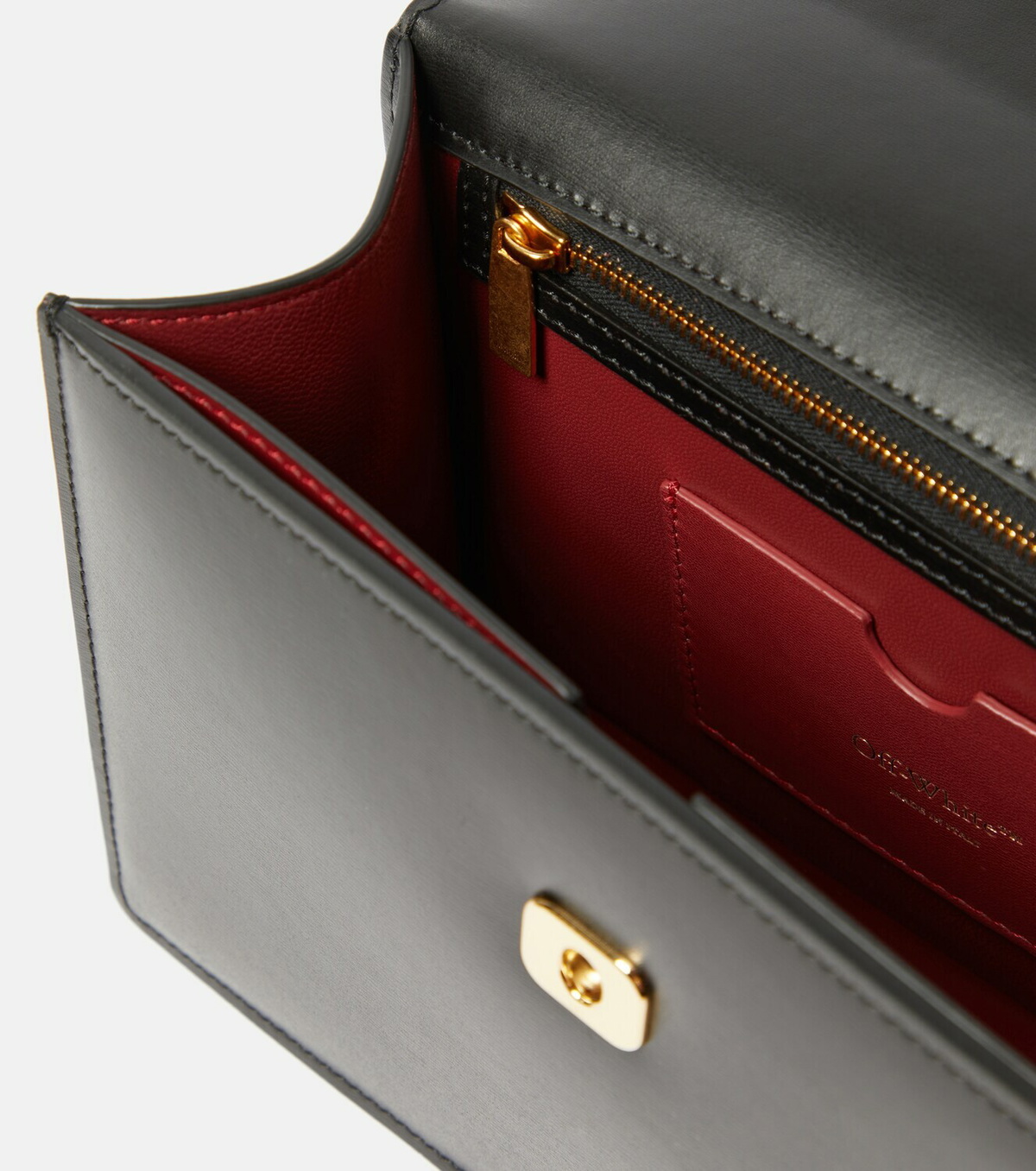 OffWhite Jitney Small leather shoulder bag OffWhite