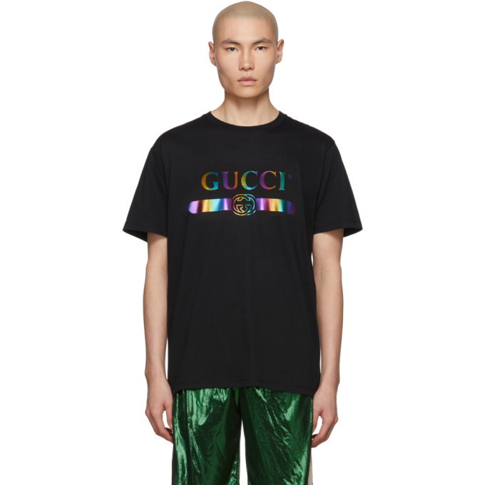 Photo: Gucci Black Rainbow T-Shirt