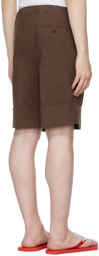 Opening Ceremony Brown Cotton Big Cuff Shorts