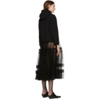 Chika Kisada Black Tulle Hoodie Dress