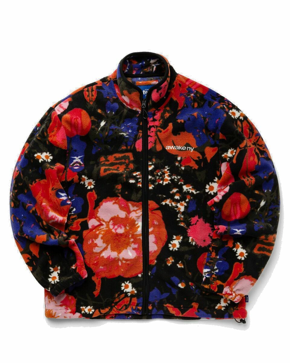 Photo: Awake Fleece Floral Jacket Multi - Mens - Fleece Jackets