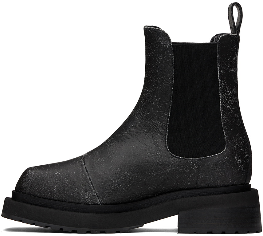 【関税込み】Eckhaus Latta ブラック Mike チェルシーブーツ Eckhaus Latta Black Mike Boots Eckhaus Latta