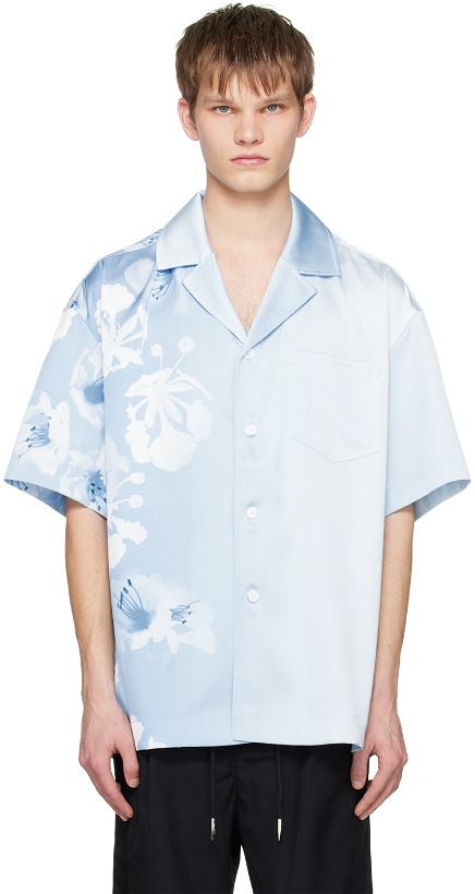 Photo: Feng Chen Wang Blue Gradient Floral Shirt