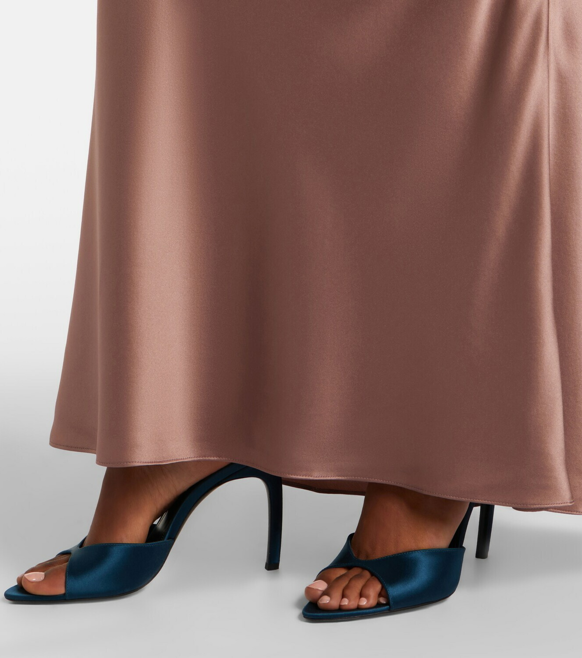 The Sei Silk satin maxi skirt