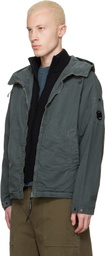 C.P. Company Green Micro-Reps Hooded Lens Jacket