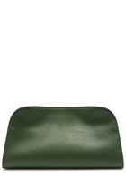 The Row Peggy Leather Clutch - Green - One Size