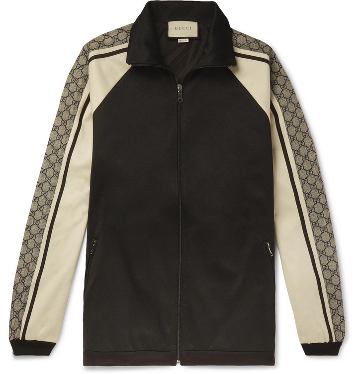 Photo: Gucci - Logo Striped Tech-Jersey Track Jacket - Men - Black