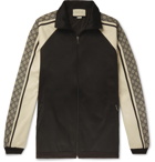 Gucci - Logo Striped Tech-Jersey Track Jacket - Men - Black