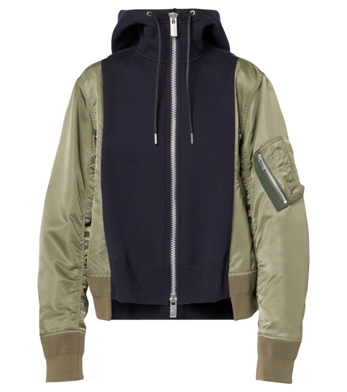 sacai Navy & Khaki Sponge Hoodie Sacai